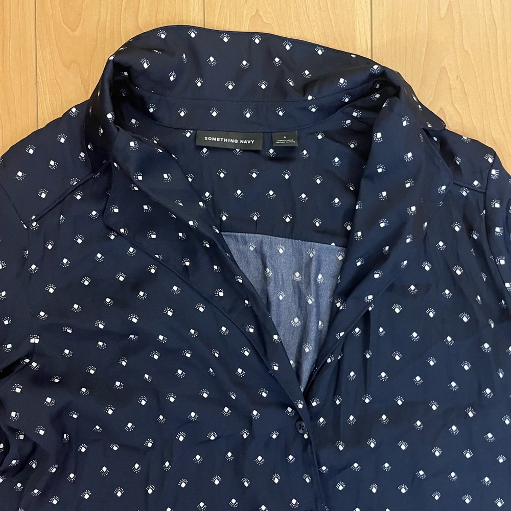 Something Navy Dark Blue Diamond Pattern Set - image 4